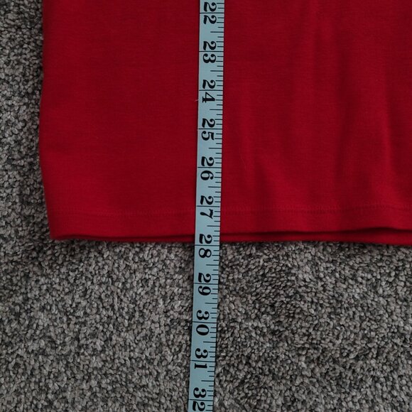 Croft & Barrow Red Square neck Shirt  Short Sleeve New with TAG! - Picture 10 of 10